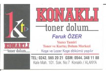 Konaklı Toner Dolum Alanya
