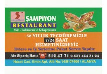 Şampiyon Restaurant Pide Lahmacun ve Kebap Salonu Alanya