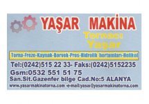 Yaşar Makina - TornacıYaşar Alanya