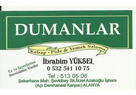 Dumanlar Kebap Pide Salonu(İbrahim Yüksel in yeri) Merkez